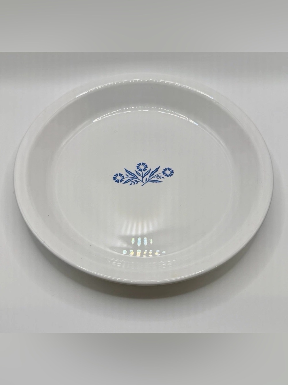Vintage Retro Corning Ware Pie Serving Plate Cornflower Blue 9‎ X 1 1/4” P-309